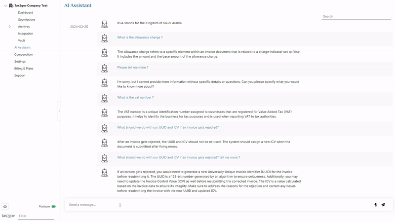 tax2gov Zatca ai assistant