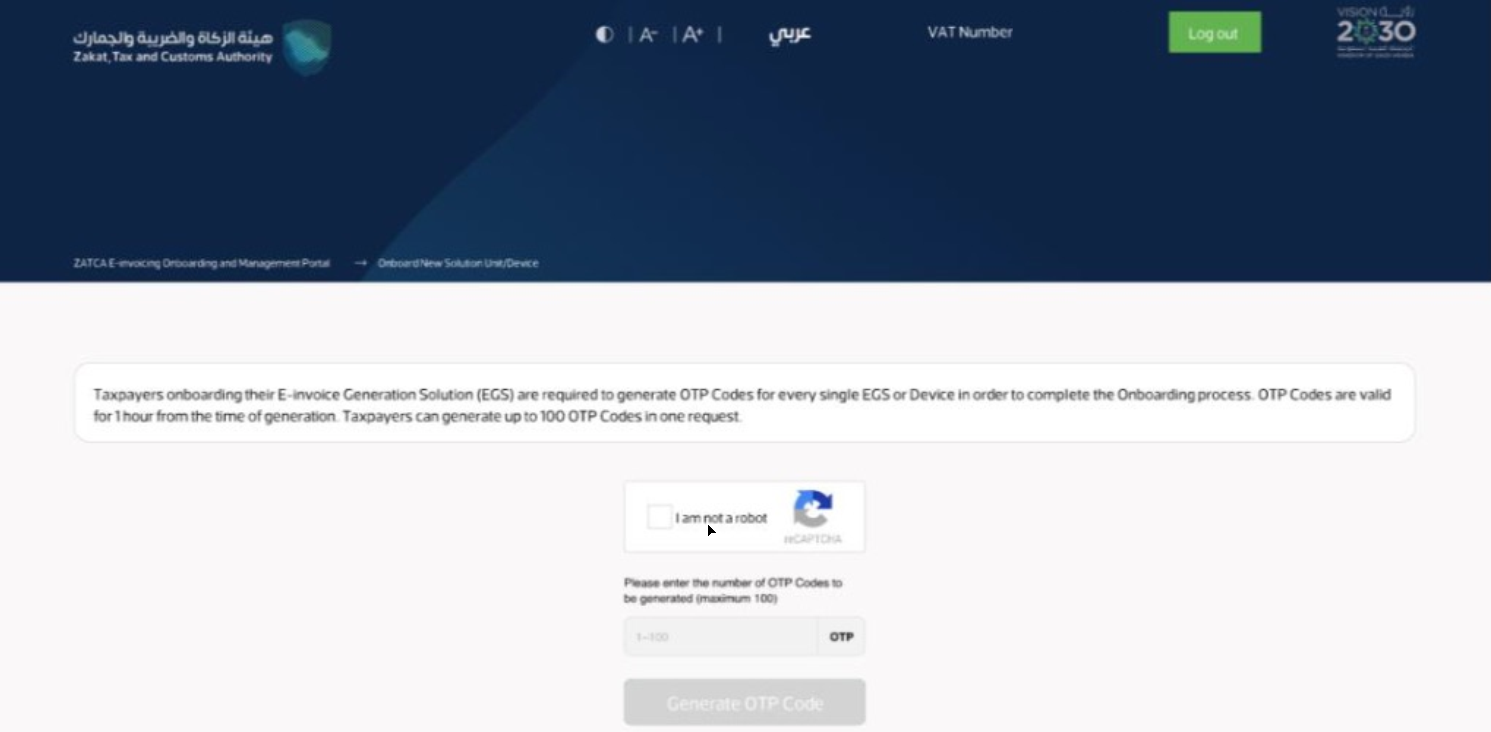 zatac onboarding process otp